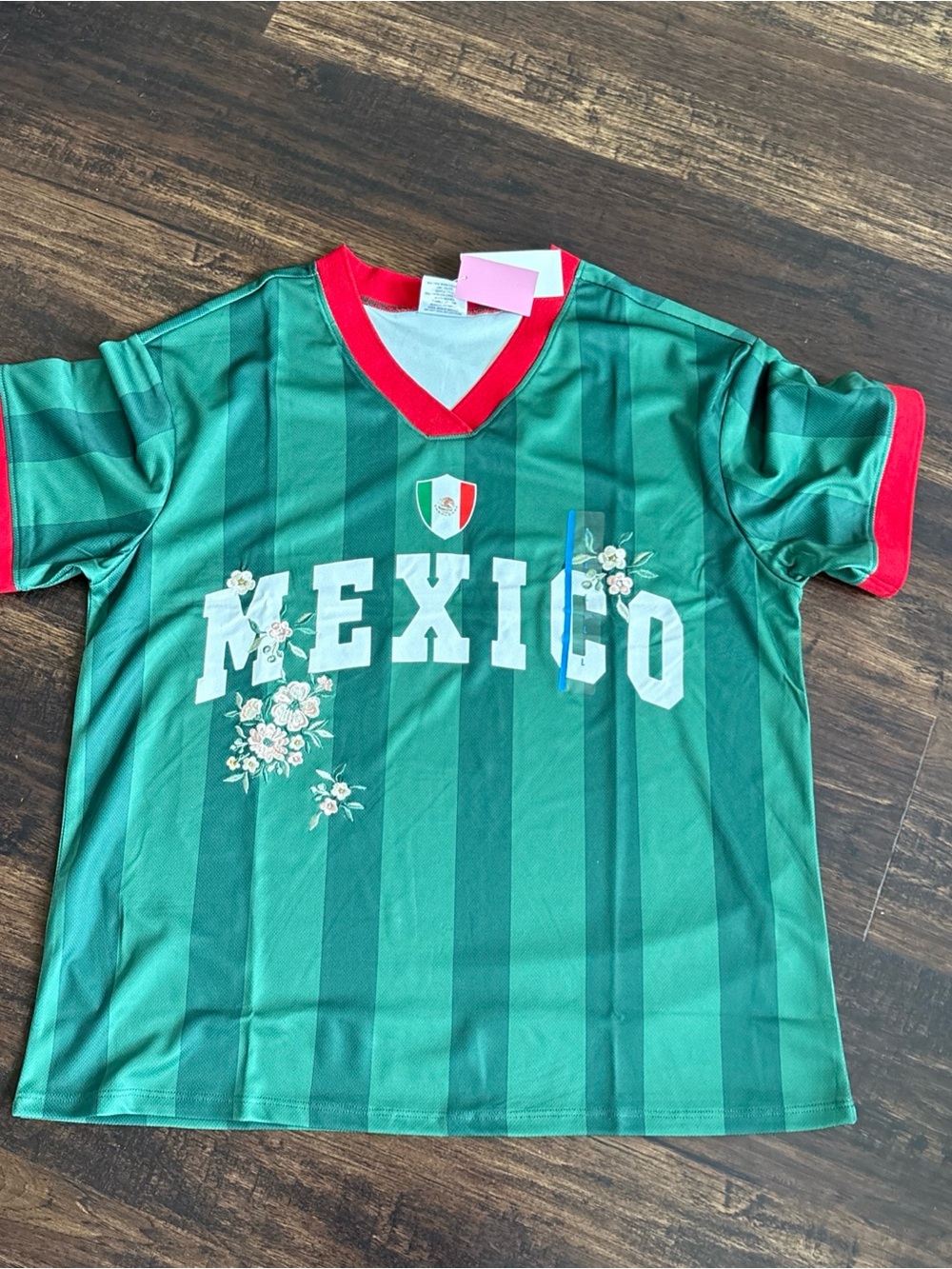 Mexico Green Floral women Soccer Jersey - Unbranded size large viral